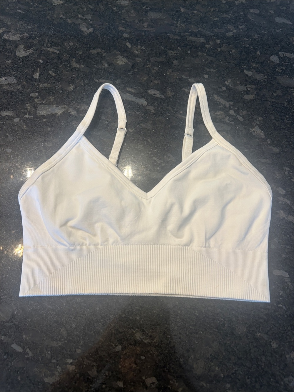 lululemon athletica White Seamless Sports Bra